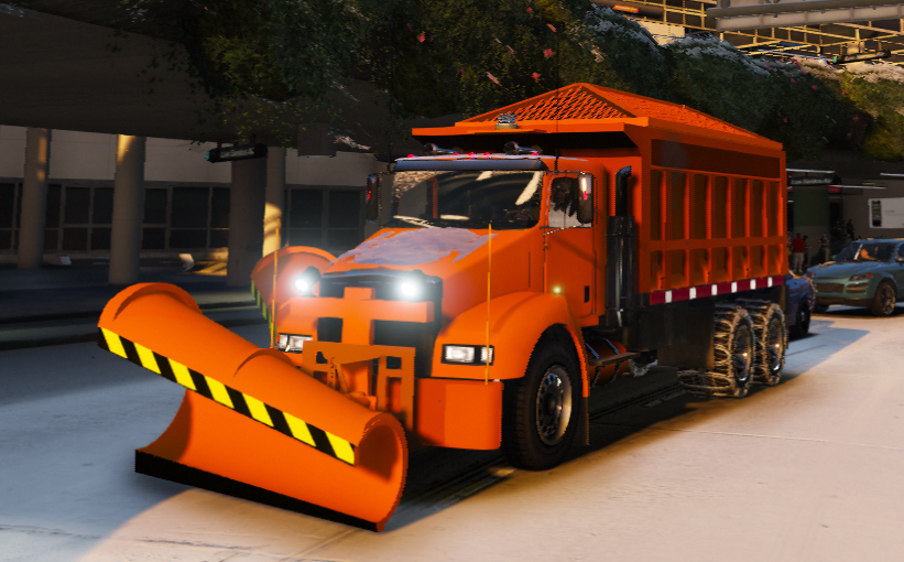 Snow Plow Salter ELS GTA5 Mods